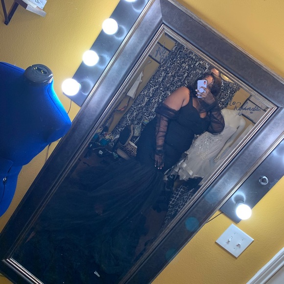 Black bandage tulle dress - Picture 5 of 6